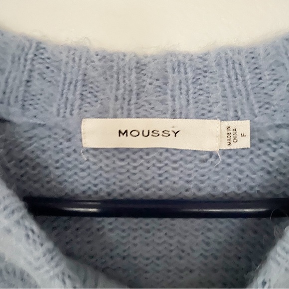 NWOT MOUSSY Alpaca  blend striped knit sweater size fits all - Picture 6 of 9